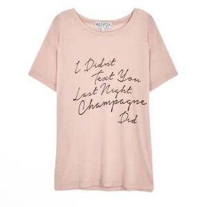 Wildfox Pink Graphic Sleep Tee